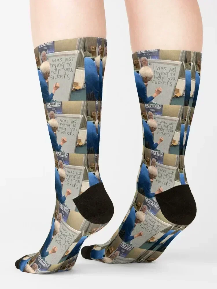 Bernie Sanders Meme Socks floral Stockings compression man cycling Woman Socks Men's