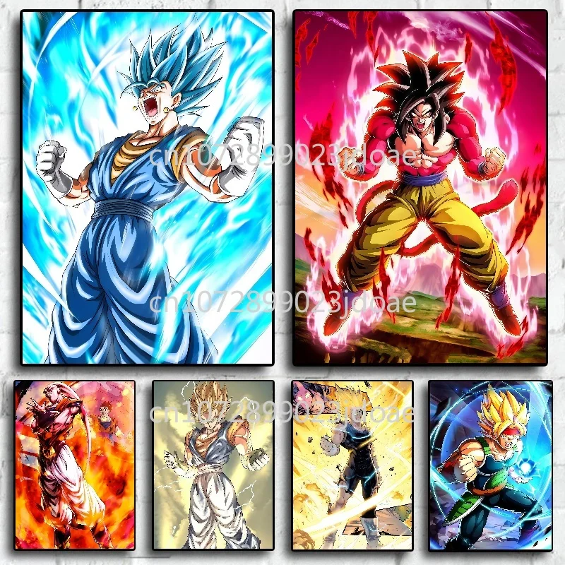 

Japanese Anime Dragon Ball, HD Pictures, Goku Vegeta, Super Saiyan Poster Cool Painting Canvas Painting Home Art Wall Decoration