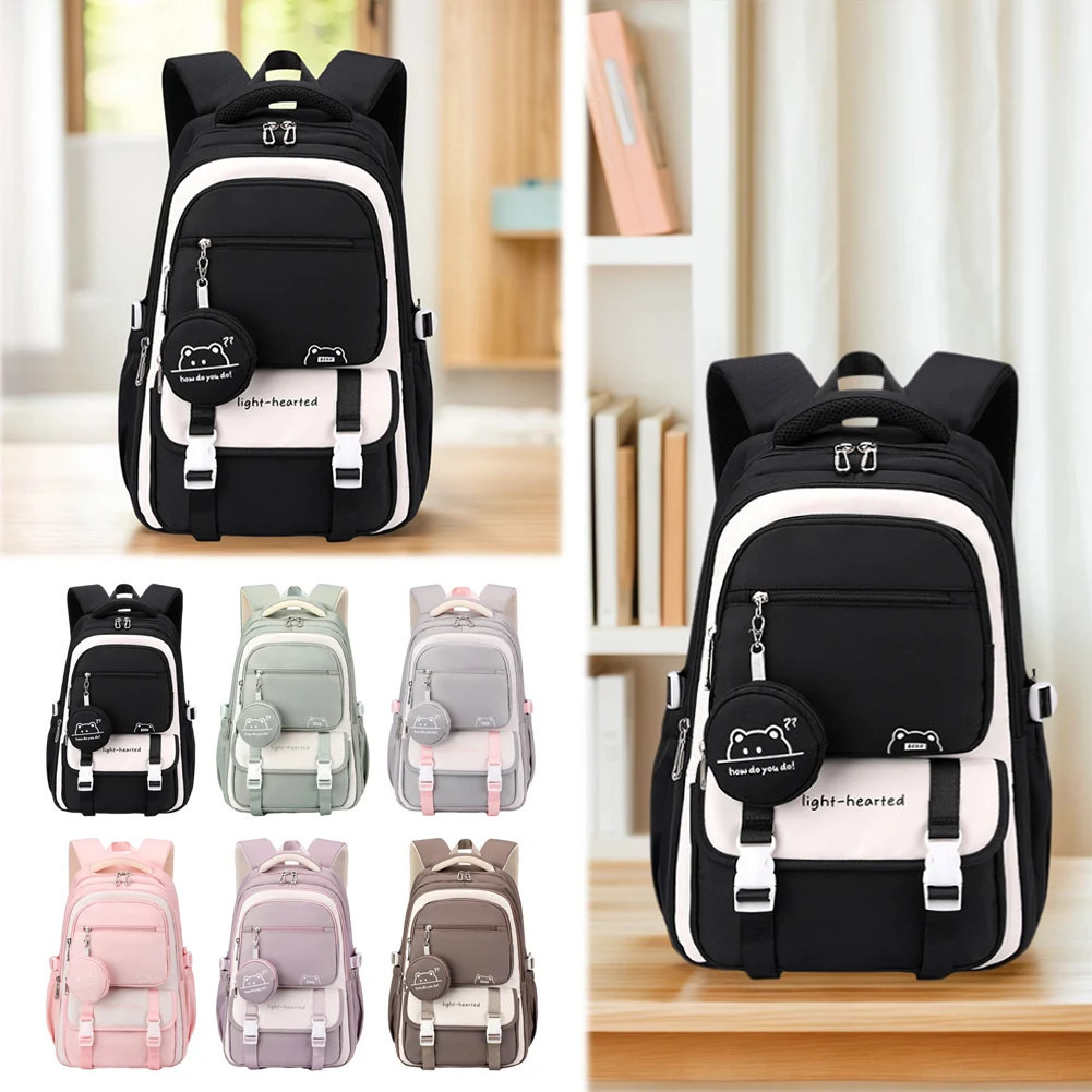 

Женский милый рюкзак, универсальная школьная сумка большой емкости, простой дорожный рюкзак с цветочным принтом, дорожный рюкзак