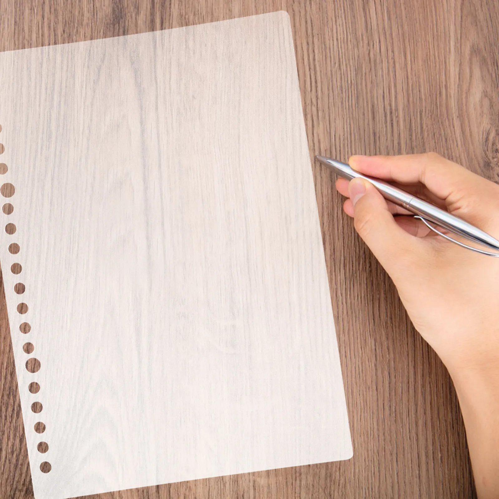 10Sets Clear PP Loose Leaf Notebook Cover A5 Refillable Binder Shell for Planners Journals Spiral Notebooks Budget Organizers