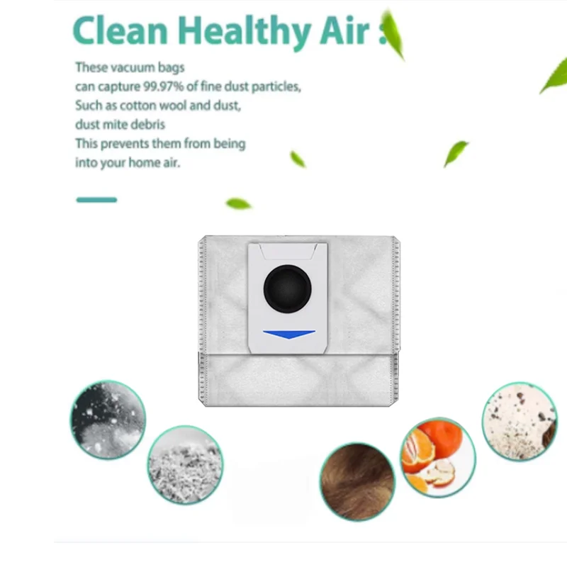 Ecovacs Deebot T20/T20MAX/T20PRO/X1 OMNI/T10 옴니/터보 진공 청소기 메인 사이드 브러시 먼지 봉투 걸레 천용 9M-18PCS