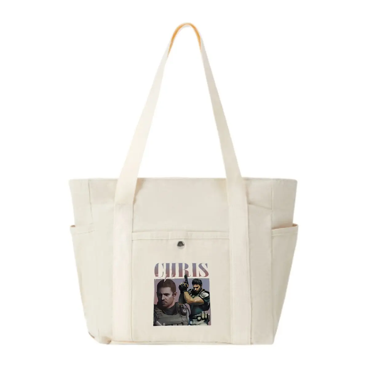 

Vintage Chris Redfield Residented Eviled Outdoor Stylish Multi-Pocket Shoulder Bag for Shopping & Daily Use