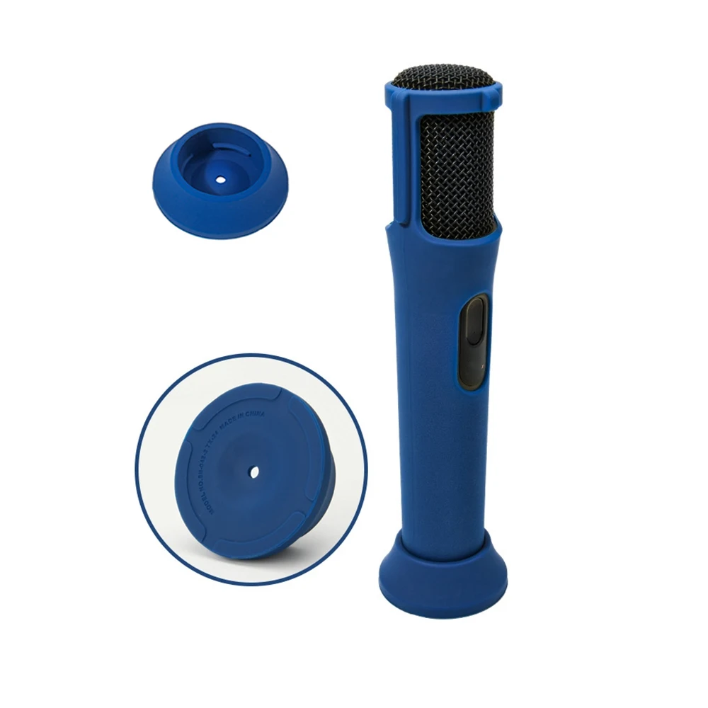 Silicone Protective Case For JBL PartyBox Wireless Mic Microphone Case Anti-Rolling Mic Sleeves Microphone Stand Non-slip Cover