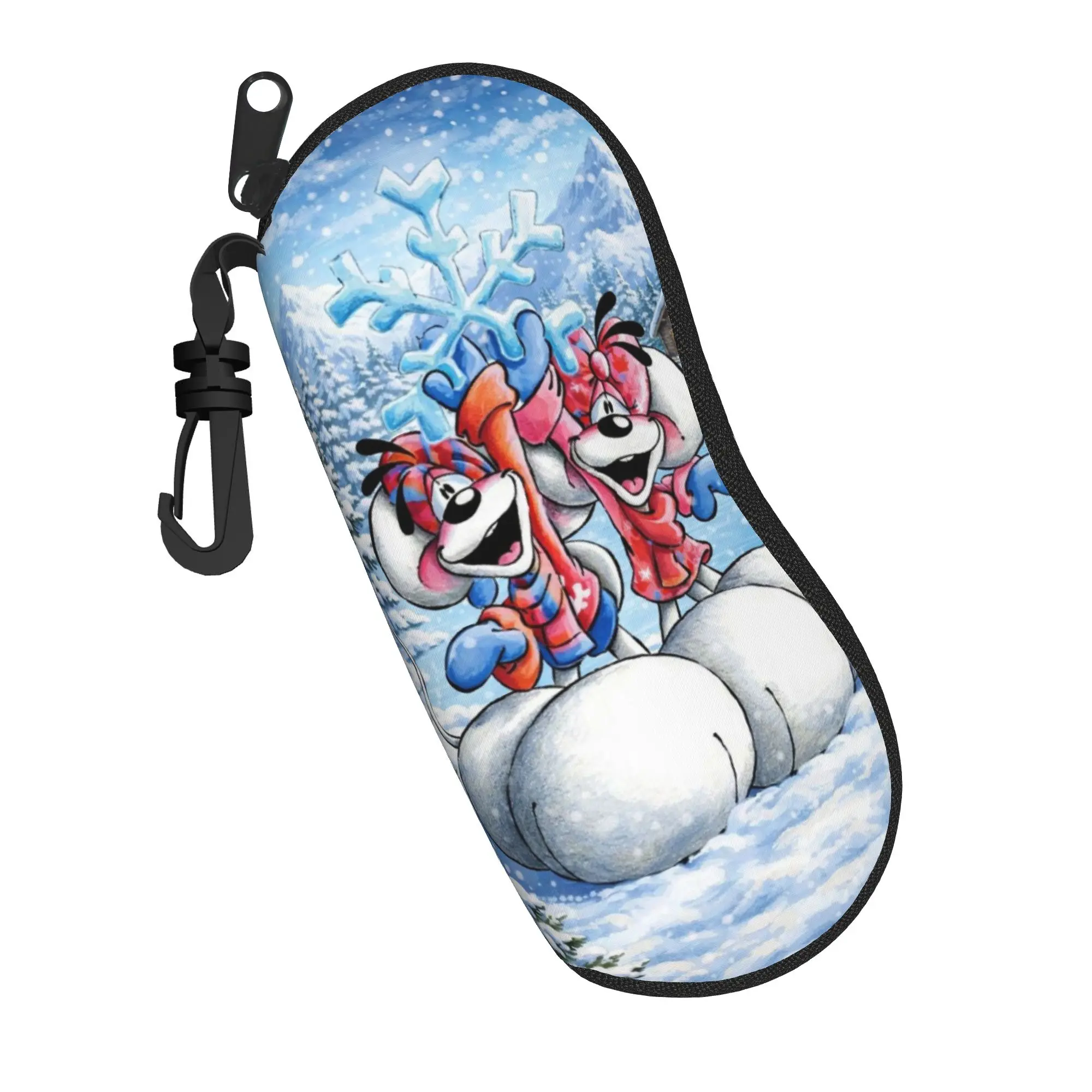 Kawaii Cartoon Glasses Case Diddl mouse Accessories  Box  Eyeglasses Storage Box Cartoon Eye Contacts Case