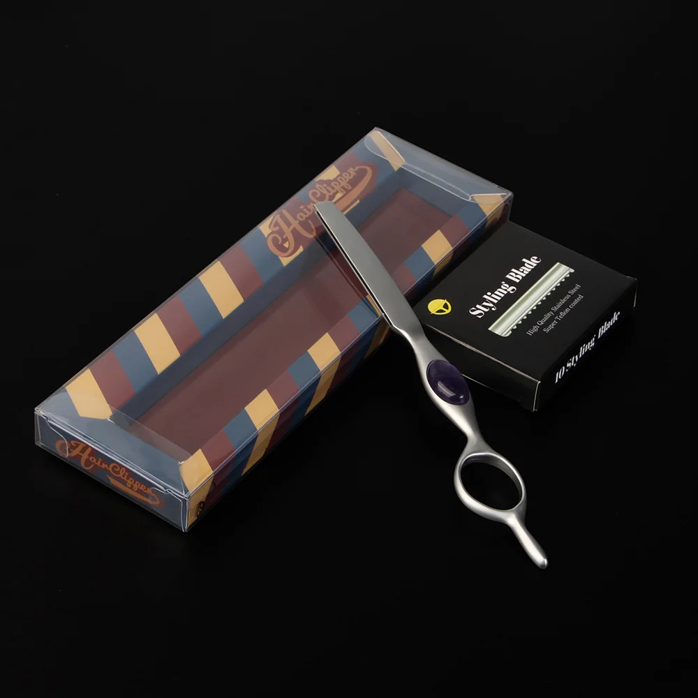 1 pçs manual em linha reta barbeiro borda navalha barba removedor de pêlos faca de barbear dispositivos cabeleireiro barbeador para corte de cabelo presente