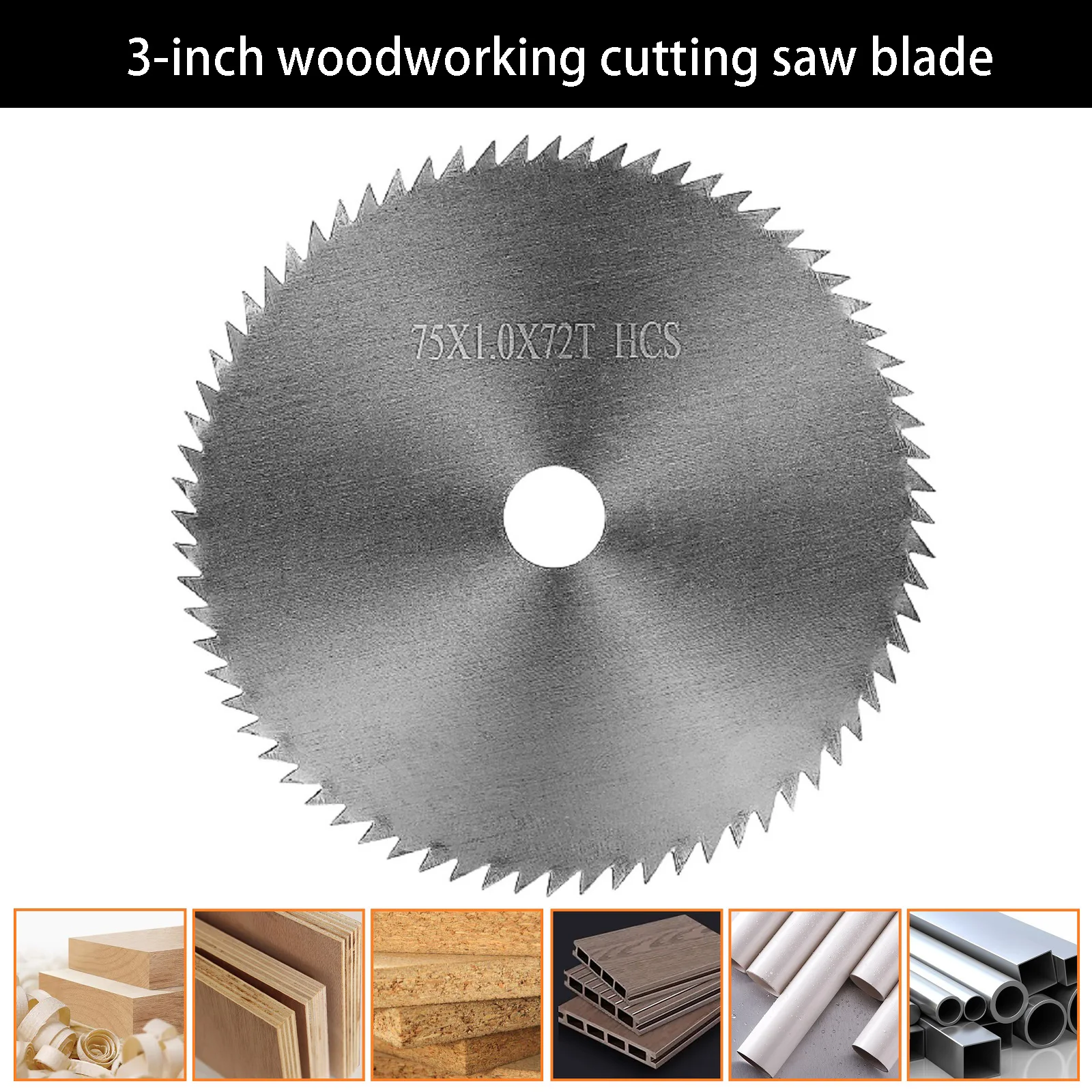 NuoDun 4pcs 3 Inch Cutting Disc 75mm Diamond Grinding Disc Metal Stainless Steel Wood Glass Stone Cutting Mini Grinder Saw Blade