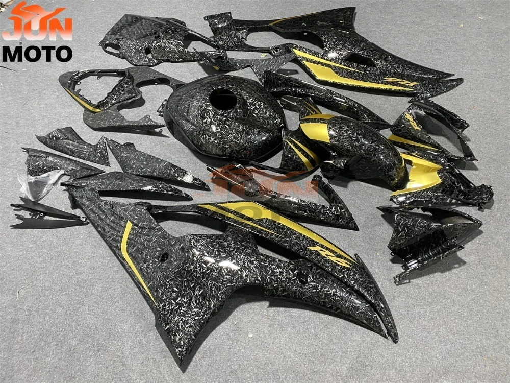 JUN Fit for YAMAHA YZF- R6 08 09 10 11 12 13 14 15 16 2008 2009 2010 2011 2012 2013 2014 2015 2016 ABS Fairings Kit Carbon fiber