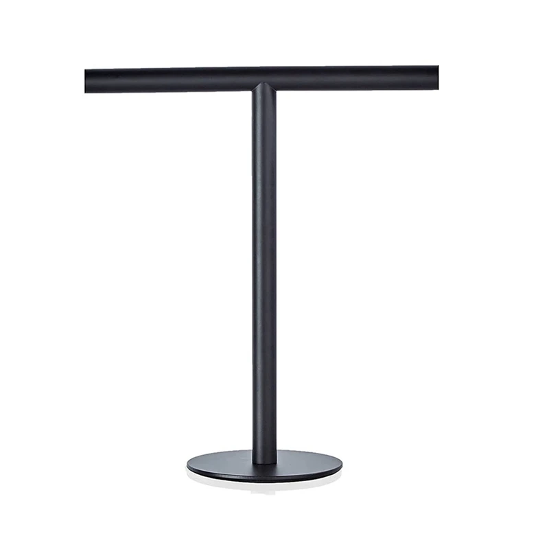 Hot Modern Portable Hand Towel Holder Stand For Bathroom Stainless Steel Countertop Towel Rack Stand Brushed Matte Black