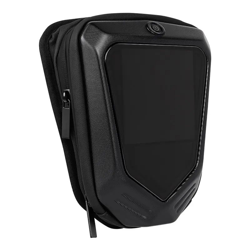 A64T-Smart LED Handlebar Bag For Bicycles/Electric Scooters With Custom Pattern Feature (Waterproof Storage Bag)