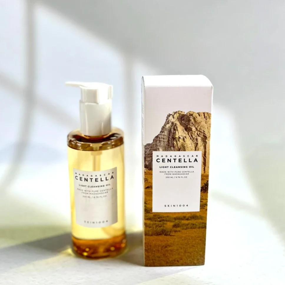 SKIN1004 マダガスカル センテラ ライト クレンジングオイル 200ml 軽いテクスチャー、優しいメイク落とし、刺激なくディープクレンジング