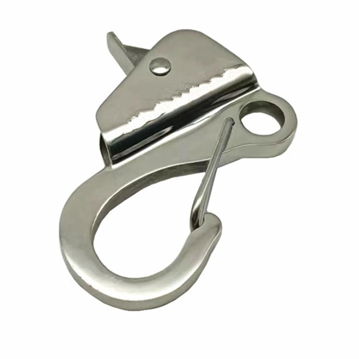 A83Z قارب من الفولاذ المقاوم للصدأ كليب خيوط سريعة الربيع قابل للتعديل طول الخط انزلاق مرساة هوك ملحقات اليخوت البحرية #6