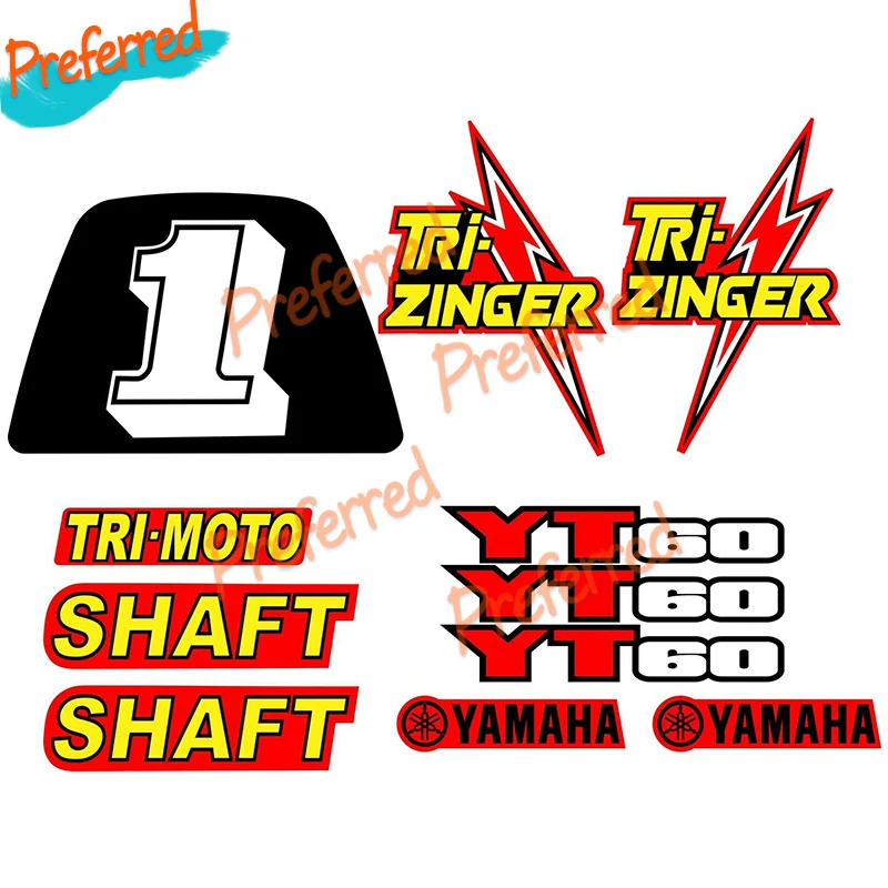 

1984-1985 Red YT60 TRI-ZINGER Graphics Kit Decal Stickers 3 Wheeler ATC Graphic for Your All Cars Racing Laptop Motorcycle
