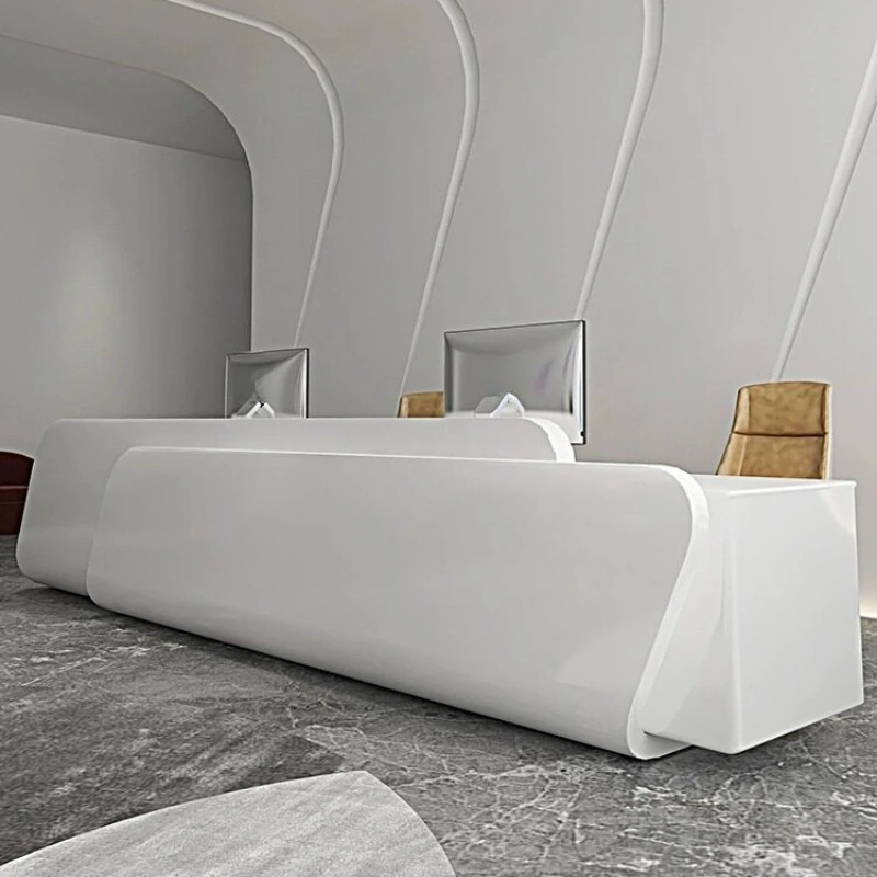 Special-shaped Modern reception counter simple beauty salon trendy store Bar counter Commercial empfangstheke office furniture