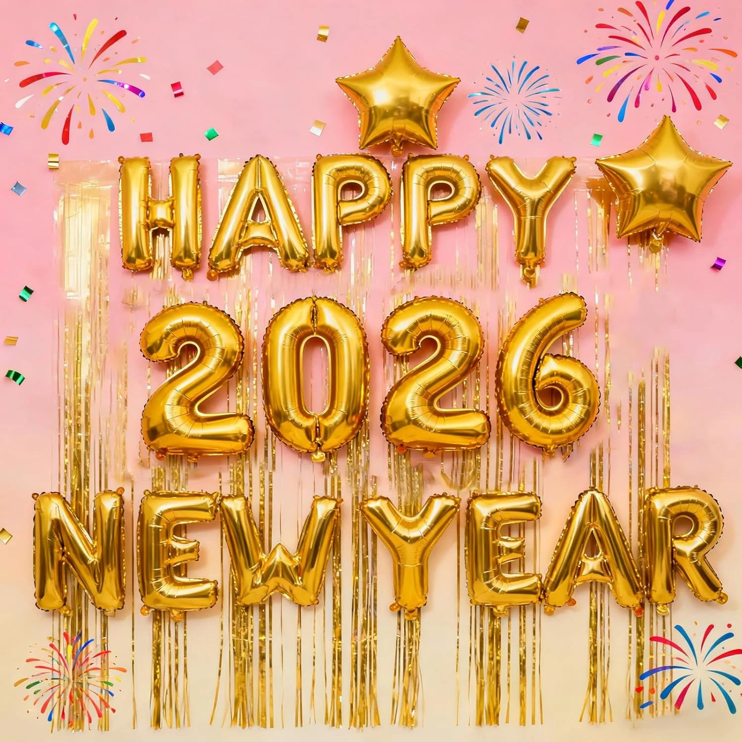 16 Zoll 2026 Frohes Neues Jahr Folienballons Weihnachten Neujahr Party Dekoration Festival Party Supplies Foto Requisiten Heimdekoration