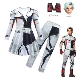 Kids Halloween D-Descendants 3 Costume for Girls Jay Carlos Cosplay Clothes Fantasia Clothes Birthday Party Fancy Dress for Kids
