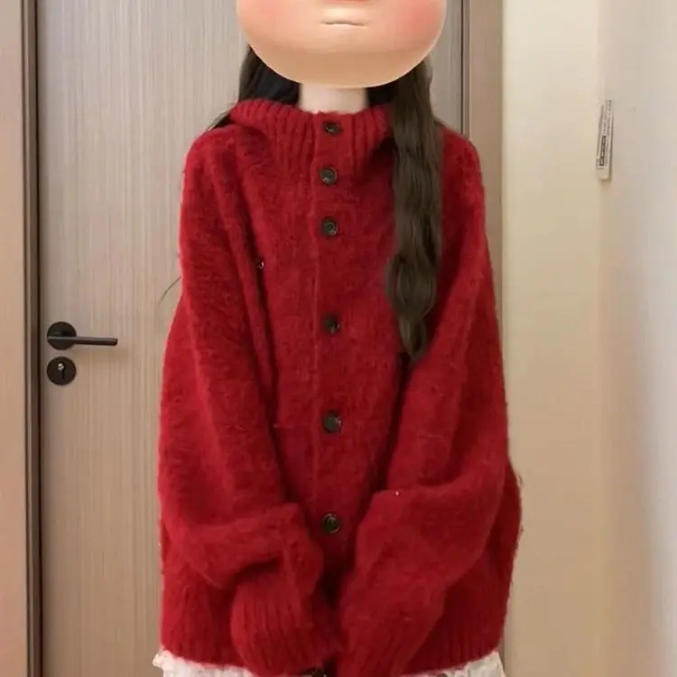 

Свитера Джемперы Кардиганы Женский кардиган Женский длинный хлопчатобумажная отделка Обычная посадка Повседневные поездки Простой Базовый Практичный