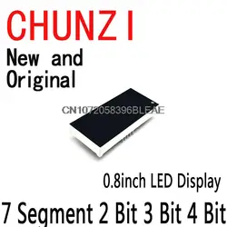 0.8inch LED Display GOHJMY Digit Tube Red Common Cathode / Anode Digital 0.8 Inch Led 7 Segment 2 Bit 3 Bit 4 Bit