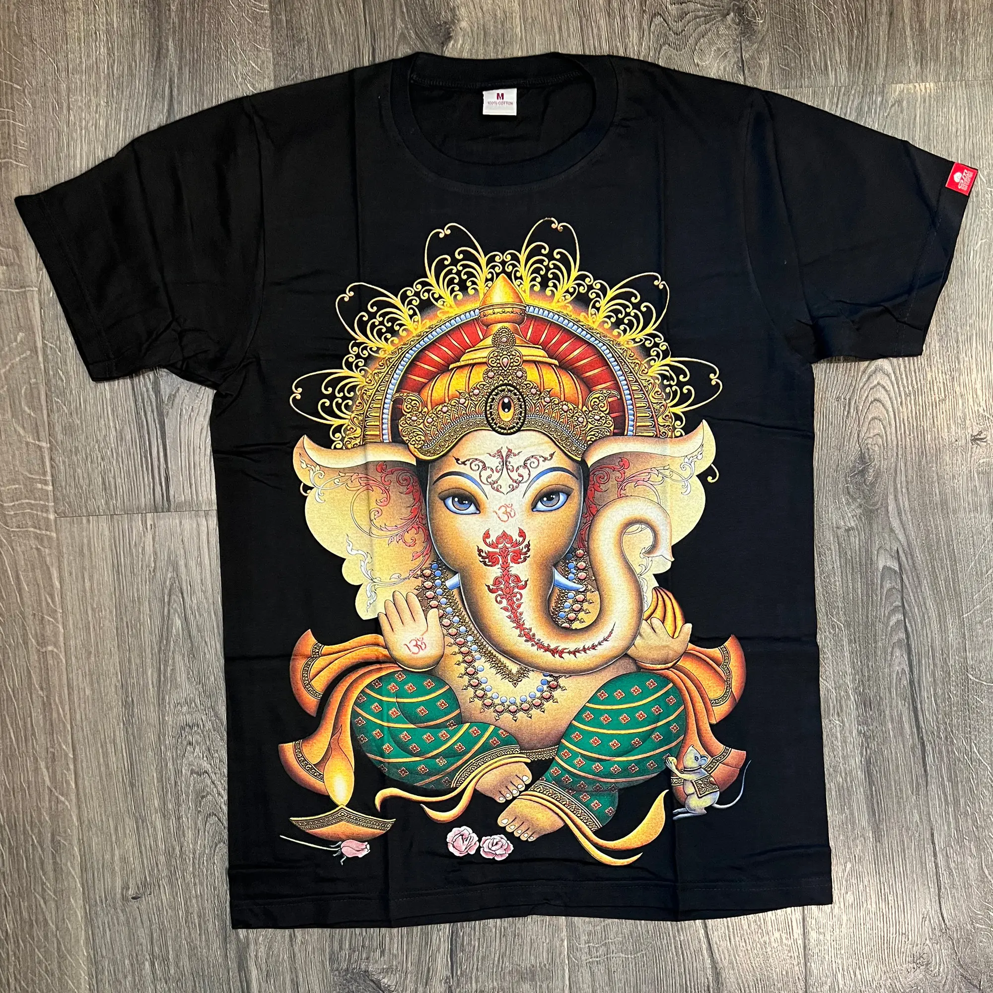 Thai Ganesha Phra Phikanet Vintage T Shirt Elephant design for Men and Women