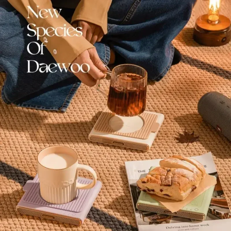 l For DAEWOO Electric Beverage Warmer 25W Heat Preservation Cup Mat Mug Warmer Office Desktop Cup Warmer Electric Beverage Heat