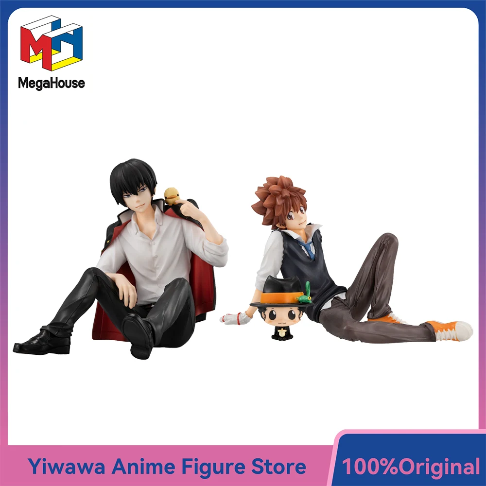 NOVO MegaHouse G.E.M. original Série Hibari-san e Tsuna-kun (REBORN!) Bonitos brinquedos colecionáveis de ornamento de modelo de figura de anime