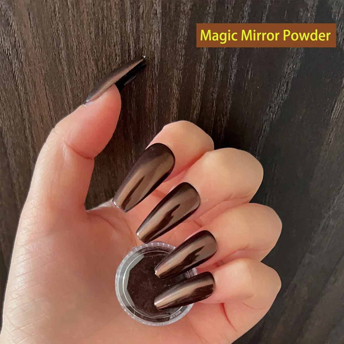 1pc Nail Magic Mirror Powder Melad Metal Mirror Flour Autumn/Winter Retro Colors 6 Colors Fine Powder Quality Nail Art Creation