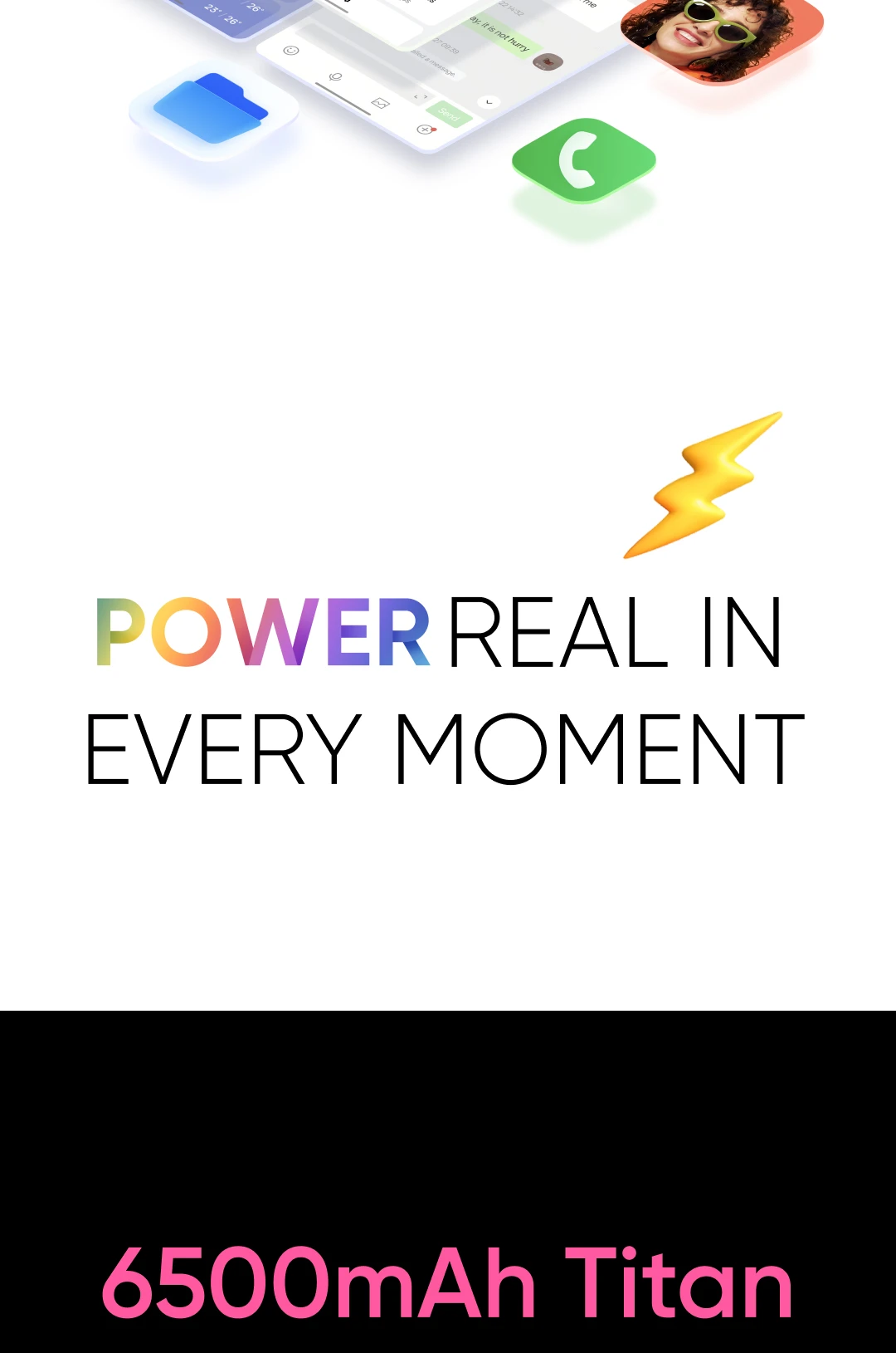 realme 15 5G Smartphone 6500mAh 45W Processor 6.77"144Hz AMOLED Display NFC Dimensity 7300+