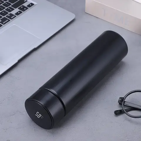 Smart Stainless Steel Thermos - LED Display Vacuum Travel Mug (Dual-Temp Hot/Cold Coffee Tea Tumbler)