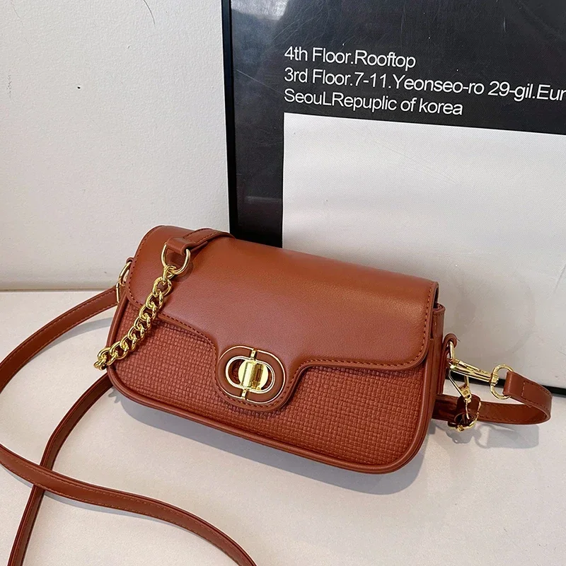 

Unique Designer Paris Fashion Tote Bag Women Elegant With Solid Color Letter Logo And Vintage Crossbody Strap