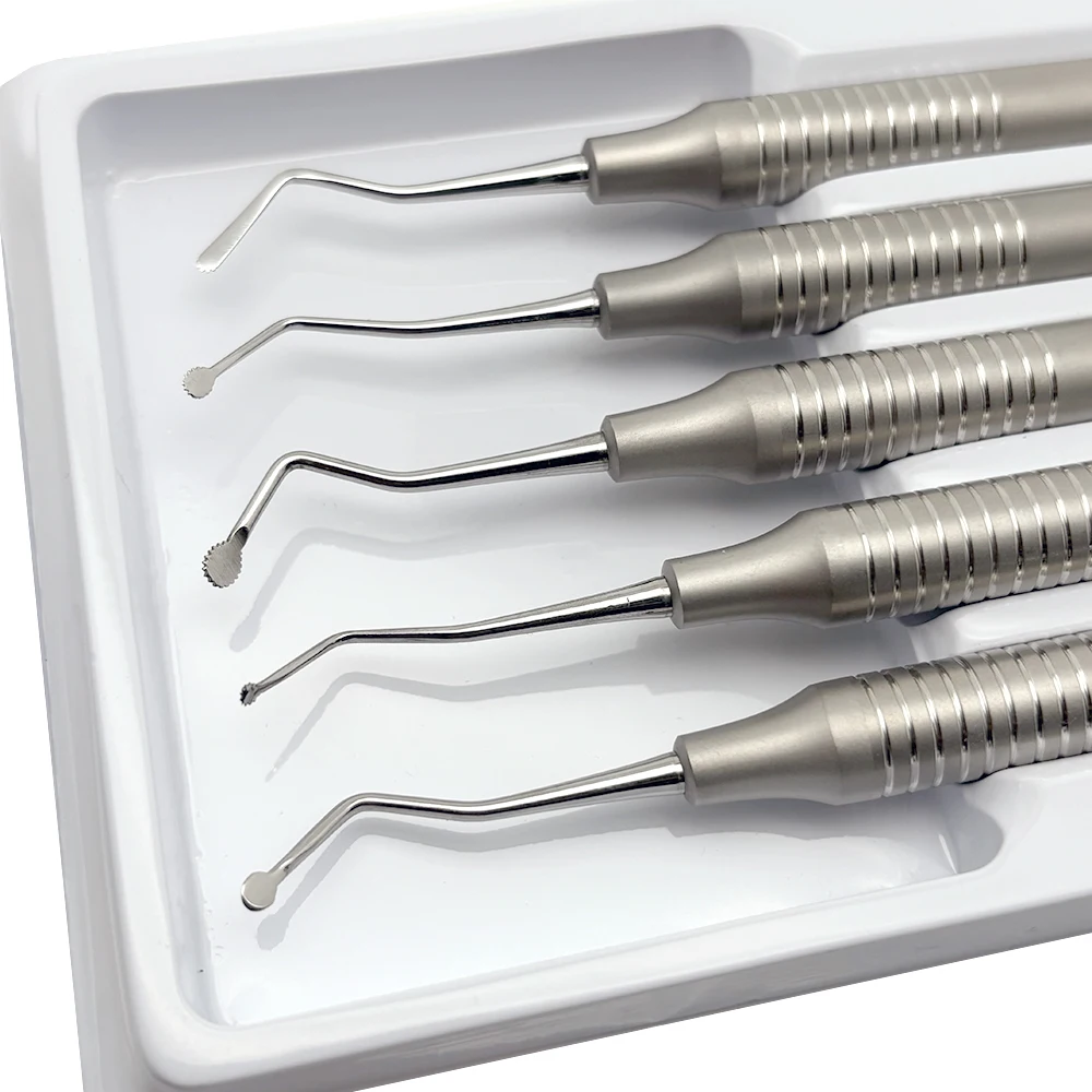 치과용 스테인리스 스틸 분리기, 톱니 모양 피커 배치, 원형 치과 기기, 수술 도구