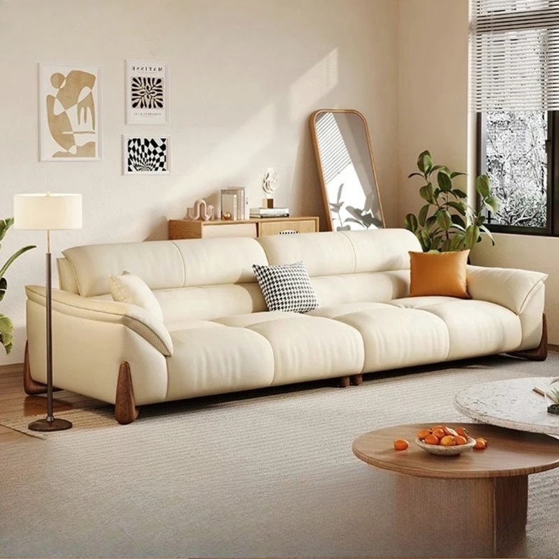 modern air sofa home sectional for living room compression children's outdoor lounge furniture sofa set Cream style leather sofa