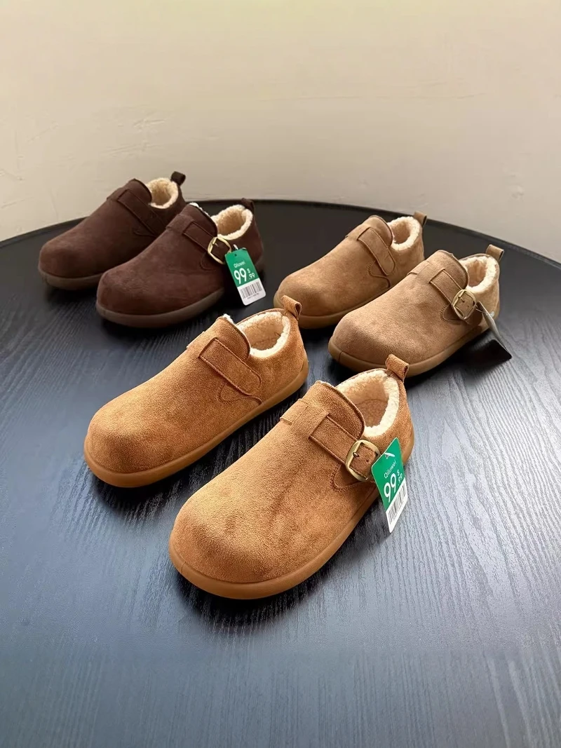 men's-winter-thickened-fleece-lined-snow-boots-slip-on-warm-fur-integrated-anti-slip-cold-resistant-lazy-one-step-bken-cotton