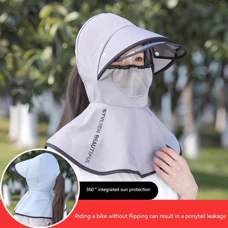 

Дышащая защита шеи, солнцезащитная шляпа от солнца, пылезащитная летняя кепка с широкими полями и защитой от ультрафиолета, ветрозащитная шаль, женская шляпа для сбора чая