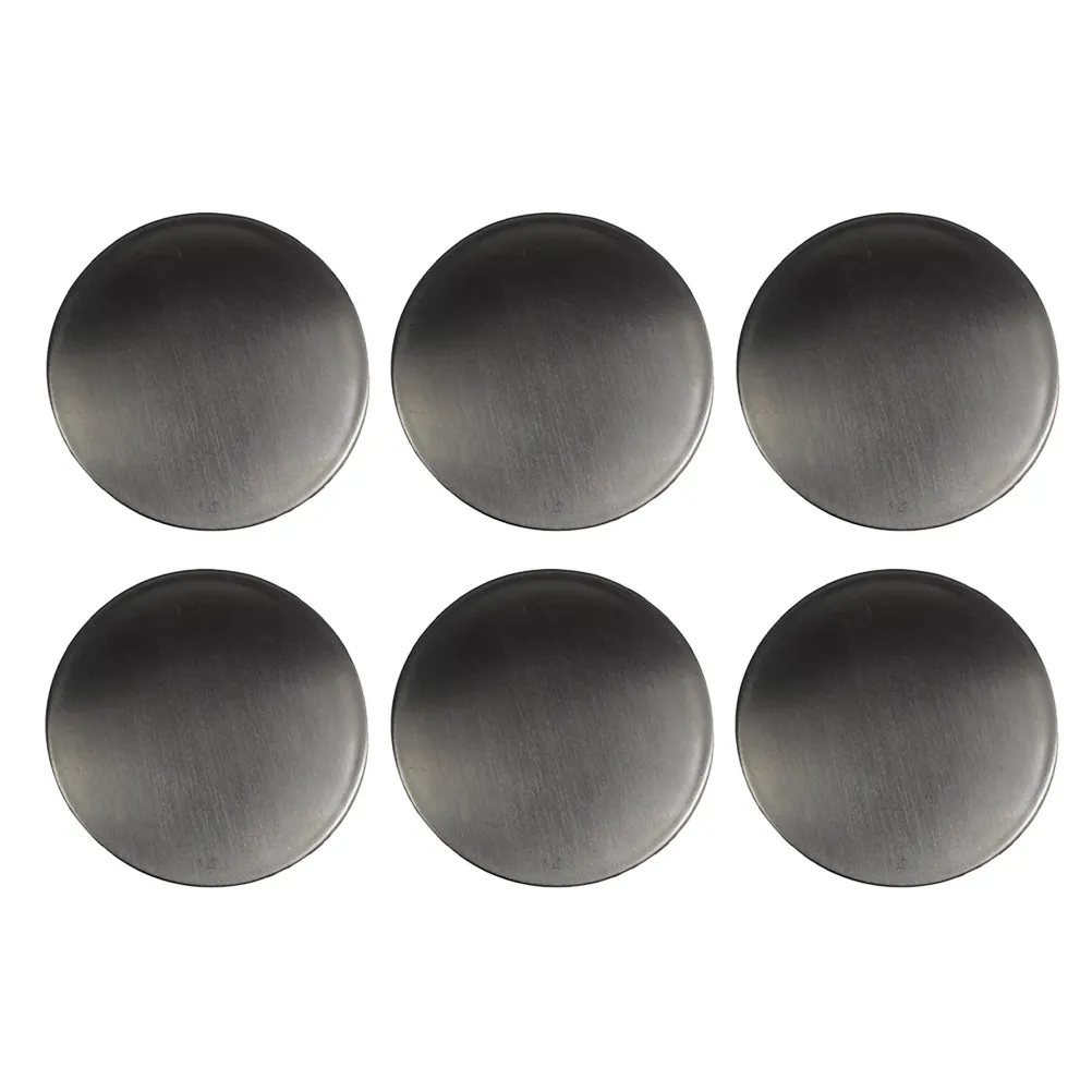 

Набор из 6 заглушек для отверстий в раковине из нержавеющей стали с ABS-прокладками и винтами для кухонного смесителя и дозатора мыла