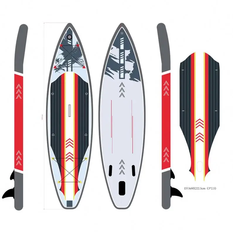 Factory Wholesale Double Layer Logo & Color Customization Drop Stitch Pvc Inflatable Paddle Sup Board