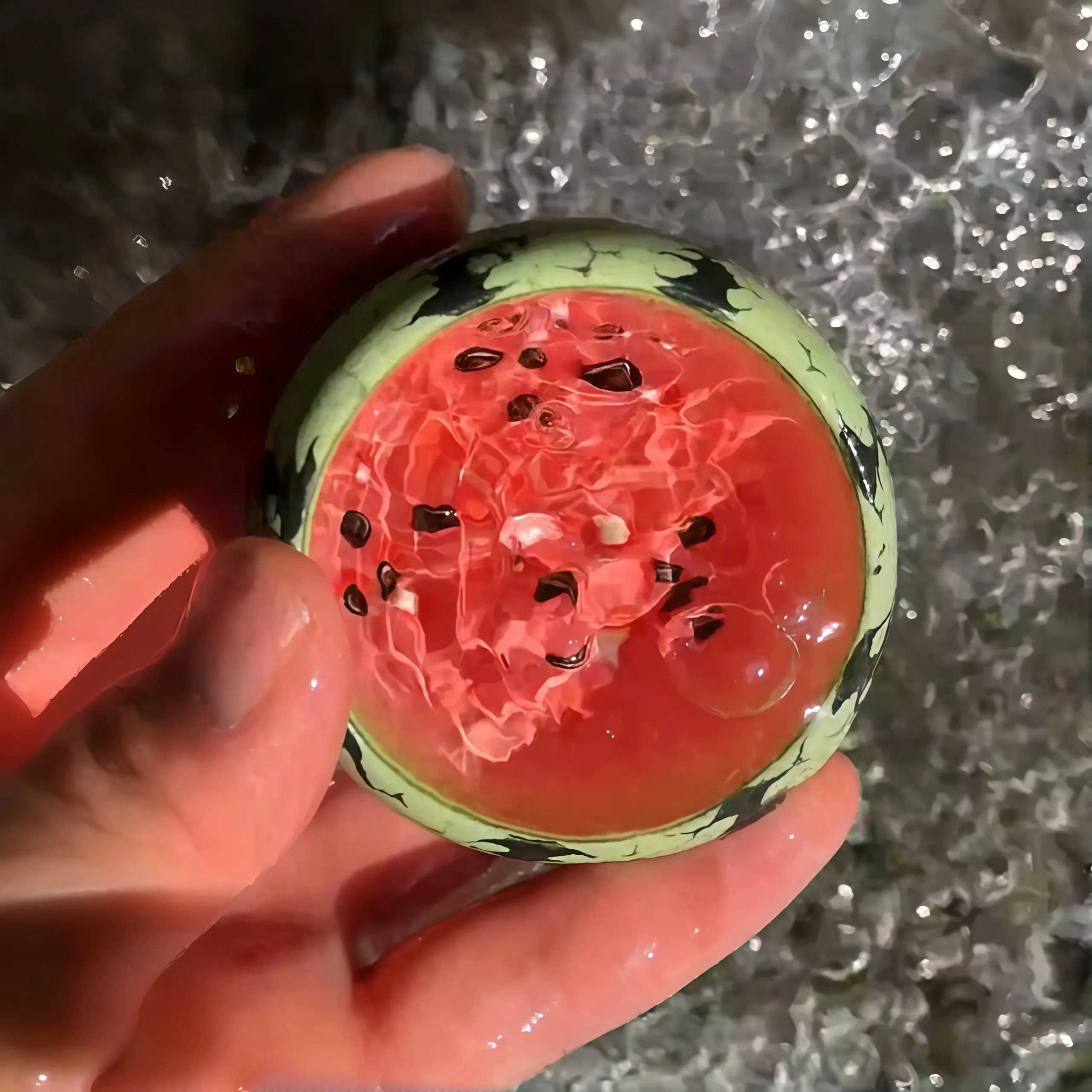 Simulated Watermelon Ceramic Teacup Creative good-looking Fruit Drinking Cup Summer Cute small Tea Set Home Gift for Friends