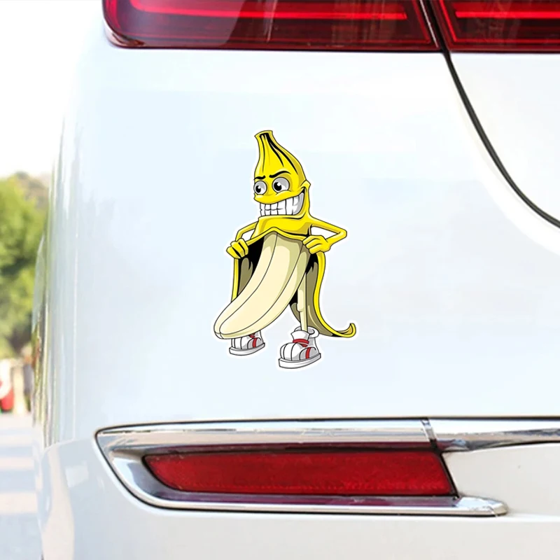 Funny Banana Flasher Peelable Stickers Vinyl Car Sticker Bumper Window Waterproof Decal