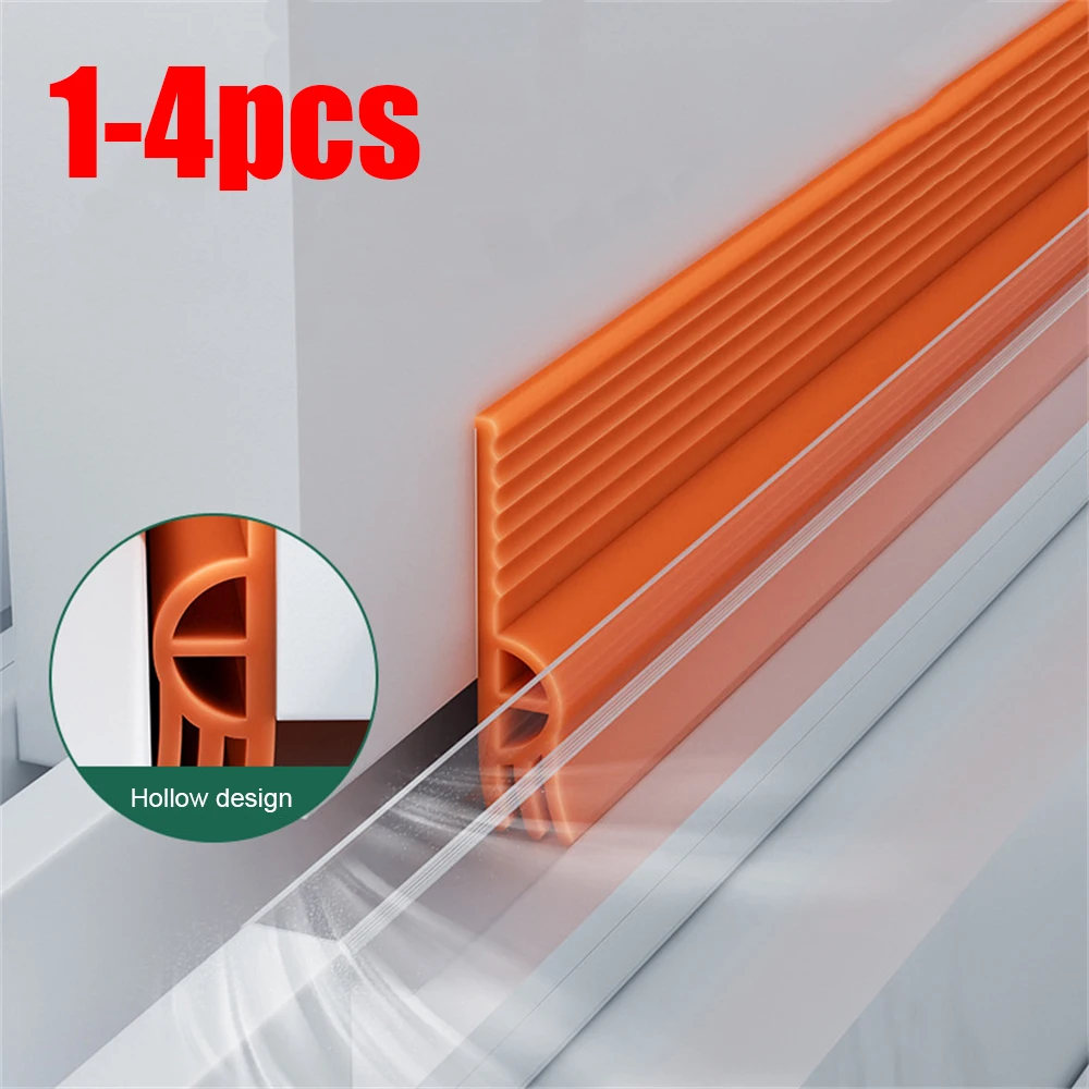 

2M Self Adhesive Sliding Window Seal Strip Hidden Triple Windproof Soundproof Door Weather Stripping TPE Flexible Tape Strip