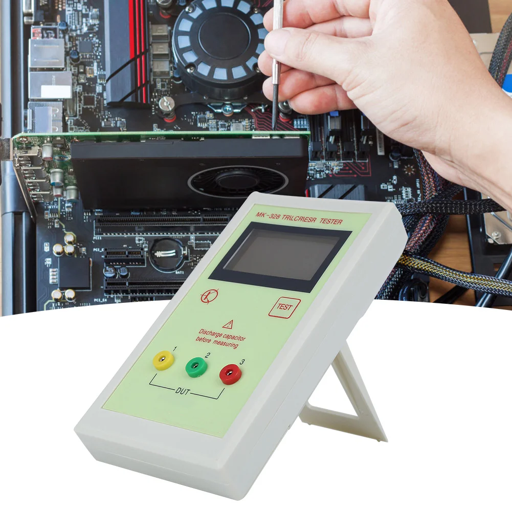 MK-328 Component Tester Features Auto-Ranging Measurement for Capacitors Resistors Inductors and Semiconductor Devices