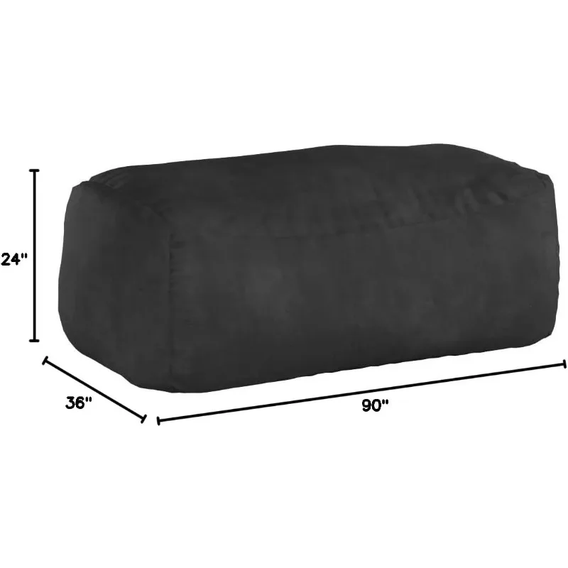 [صفقة ساخنة، عرض وقت محدود! ]أريكة بين باج - أرائك بين باج القطيفة مع غطاء من الجلد السويدي فائق النعومة - محشوة من رغوة الذاكرة مقاس XL