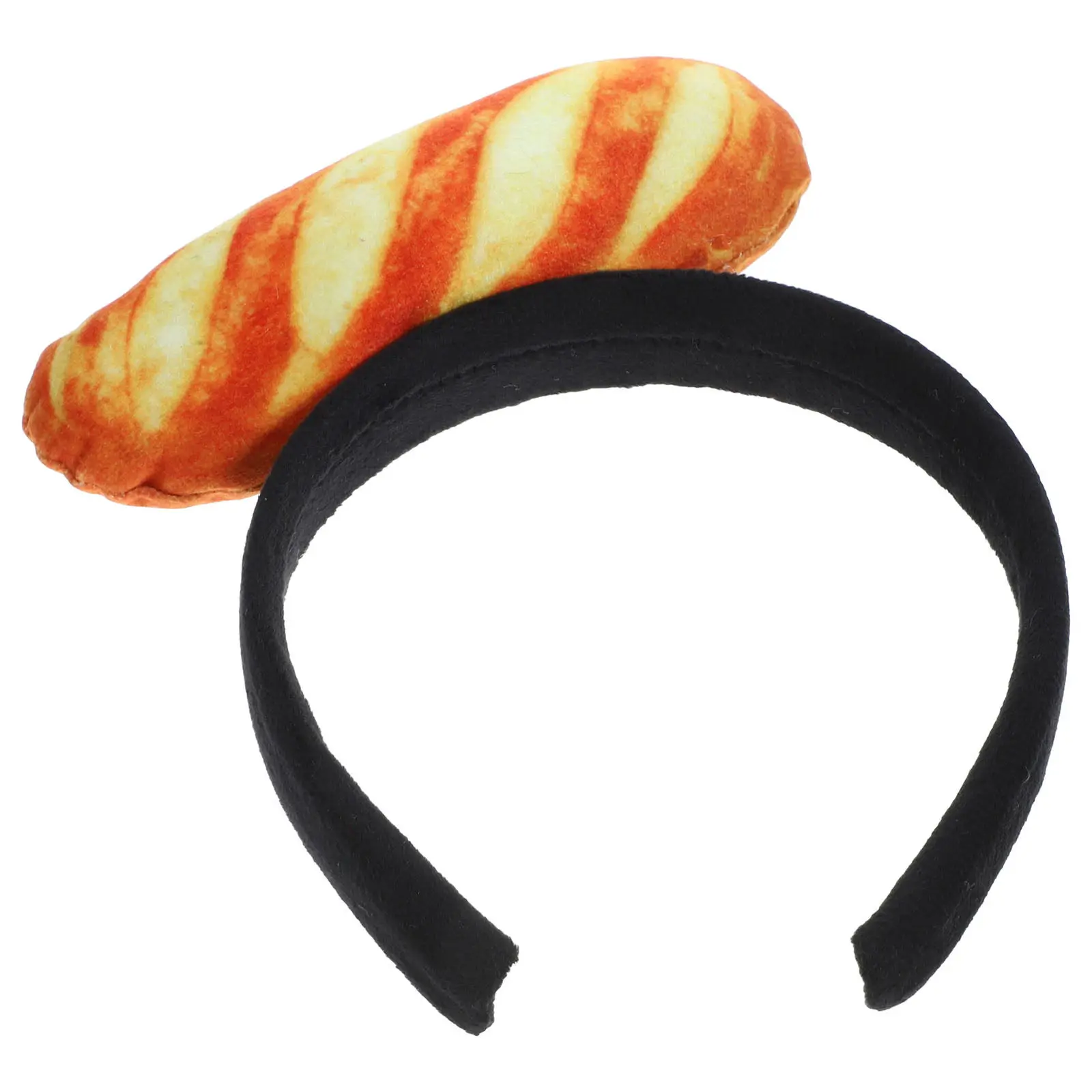 

Bread Headband Soft Lightweight Comfortable Not Slip Hair Clasp for Party Photo Booth Music Festival Carnival Cosplay Bread Hair
