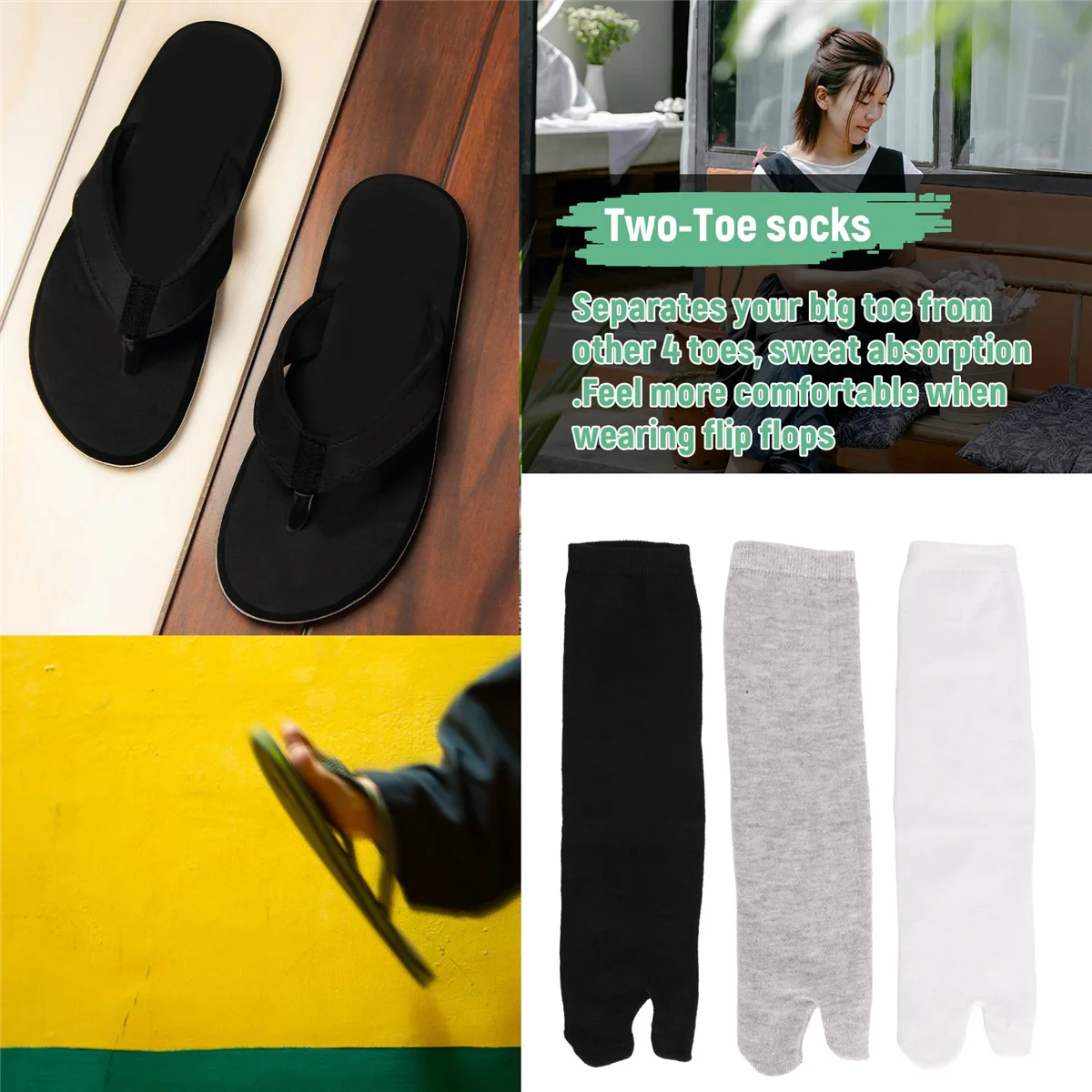 【اشتريها الآن!】جوارب ذات أصابعين