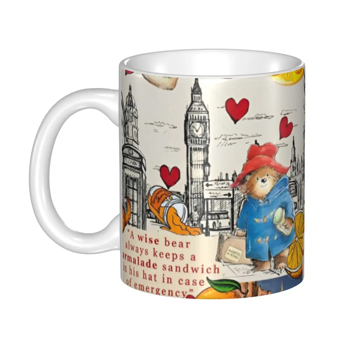 

Paddington Bear Movie Gift Mugs for Friends Kawaii Coffee Cup Present for Home