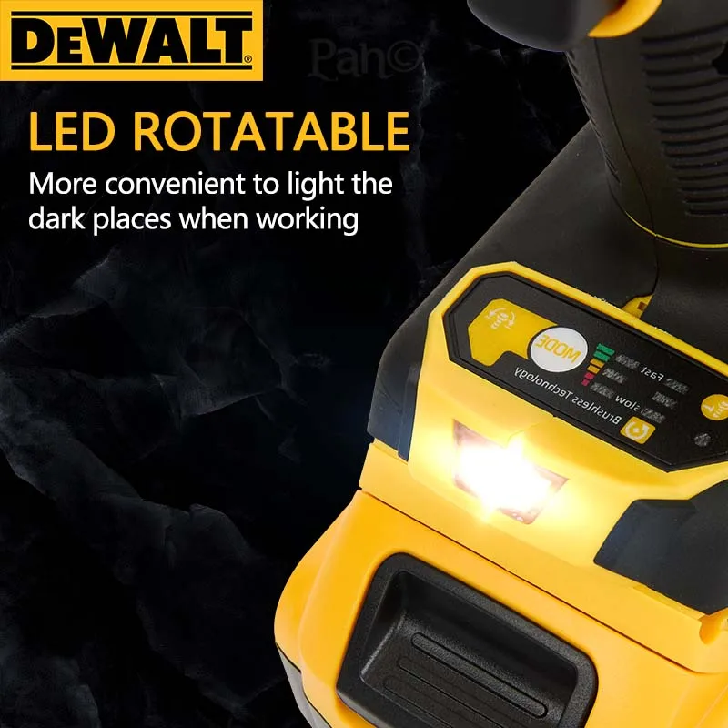 DEWALT Brushless Impact Drill Compact 20V Charging Pistol Drill Lithium Electric Drill DCD805