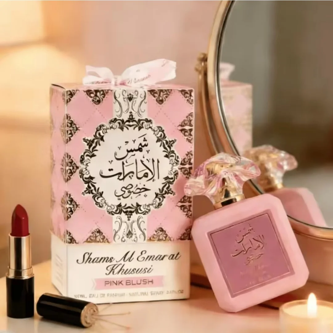 PINK BLUSH PERFUME Experience the captivating essence of Pink Blush, an arabic perfume for women that exudes sweetness, warmth,