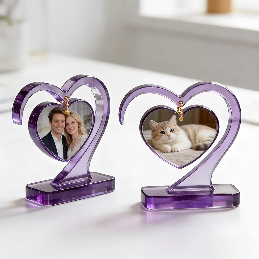 Non-Stick Heart-Shaped Frame Mold Reusable Flexible Interlocking Picture Frame Do It Yourself Elegant Handmade Crafts Mold