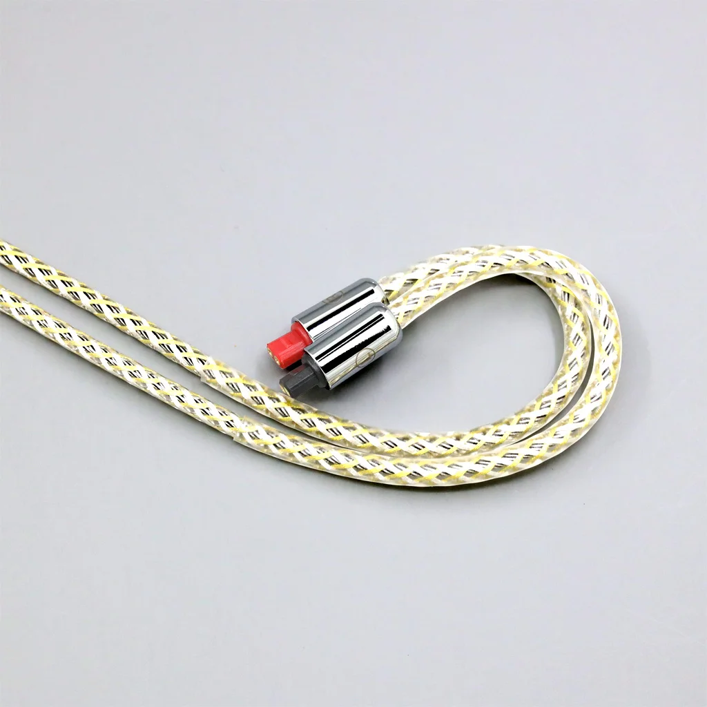 Серебристый экранирующий кабель для наушников OCC TypeS 23AWG Litz для Audio-Technica ATH-IM50 IM70 IM01 IM02 IM03 IM04 8939