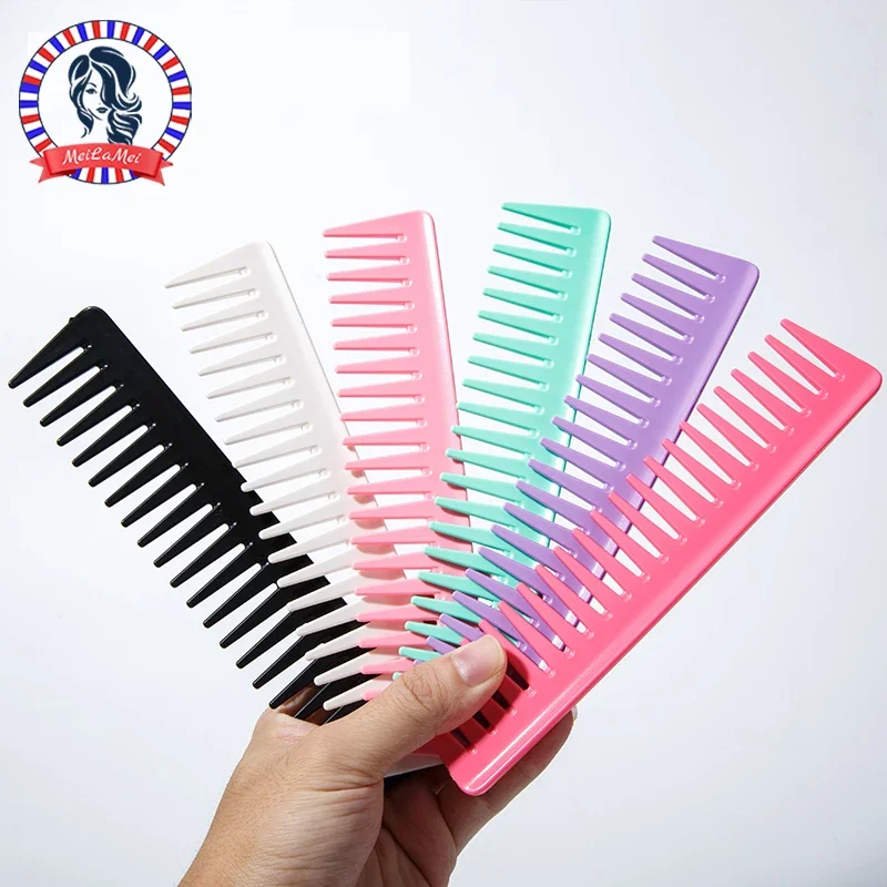 Grand peigne à cheveux avec dents larges, peigne d'épilation Shun Hair, adapté aux cheveux secs et humides, outils de coiffure en Salon