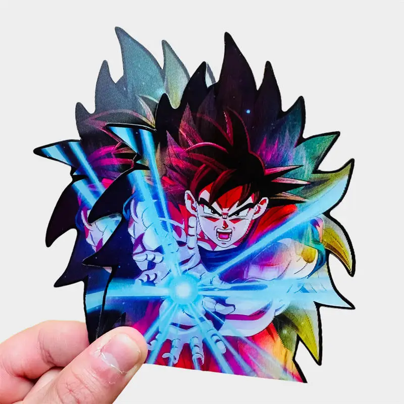 Dragon Ball Goku Super 2 Super 3 Anime Anime Figure Magic Stickers 3D Waterproof Decal for Car,Laptop,Refrigerator,Etc Kids Toys