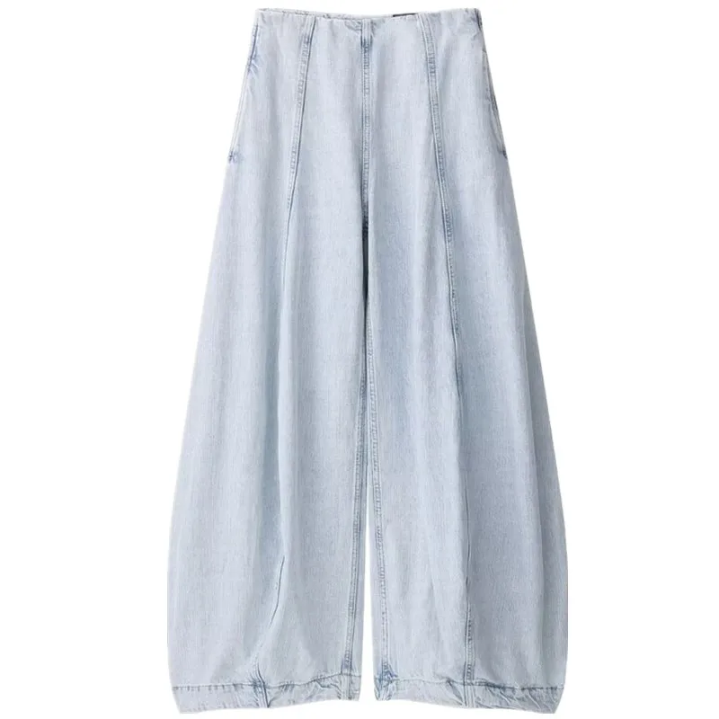 

Женские модные свободные джинсы с высокой талией, новая осенняя коллекция, универсальные женские джинсовые брюки премиум-класса