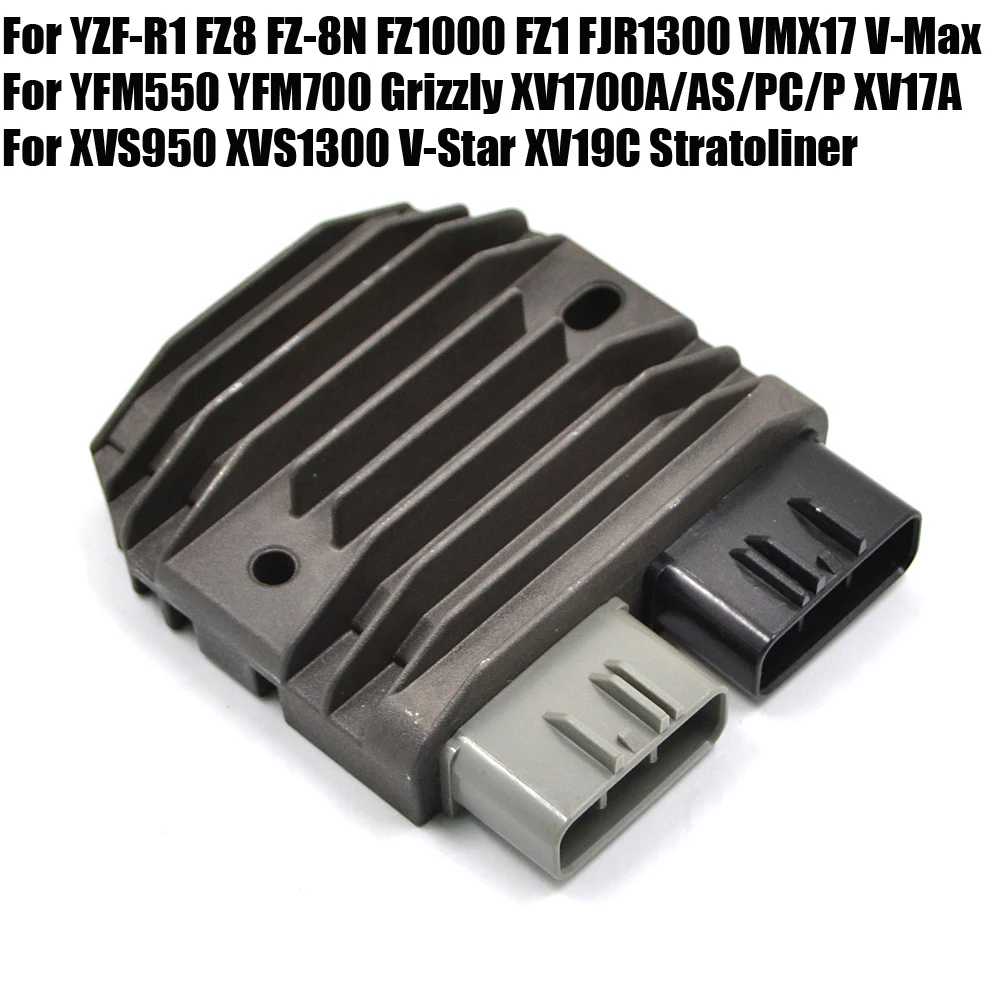 Regulator Rectifier For Yamaha YFM550 YFM700 Grizzly 550 700 YZF-R1 FZ8 FZ1 FJR1300 YXR7F Rhino 700 XV1700A XVS950 XVS1300